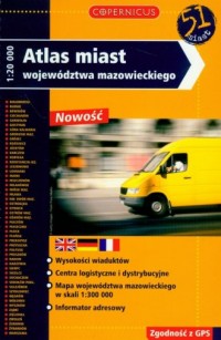 Atlas miast województwa mazowieckiego - okładka książki