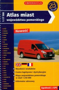 Atlas miast województwa pomorskiego - okładka książki