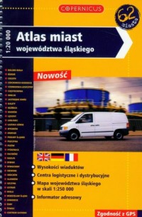 Atlas miast województwa śląskiego - okładka książki