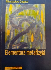Elementarz metafizyki - okładka książki