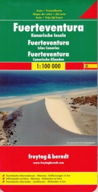 Fuerteventura mapa (skala 1: 100 - okładka książki