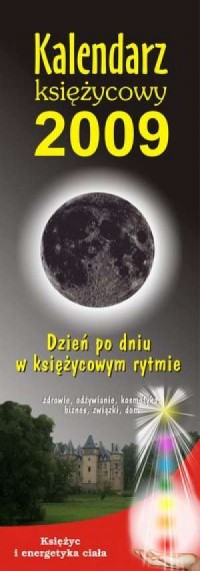 Kalendarz księżycowy 2009 ścienny - okładka książki