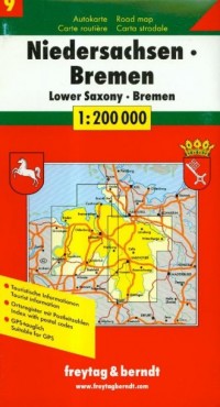 Niedersachsen Bremen road map - okładka książki