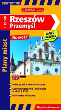 Rzeszów, Przemyśl plany miast - okładka książki