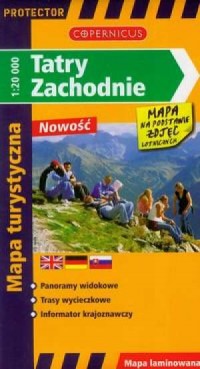 Tatry Zachodnie (mapa turystyczna) - okładka książki