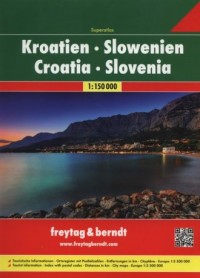 Kroatien Slowenien. Atlas Freytag - okładka książki