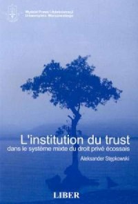 Linstitution du trust - okładka książki