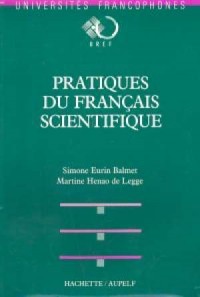 Pratique du francais scientifique - okładka książki