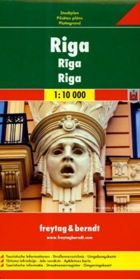 Riga city map - okładka książki