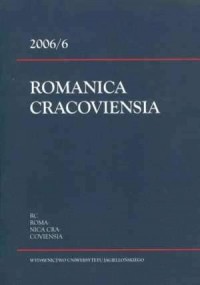 Romanica Cracoviensia 2006/6 - okładka książki