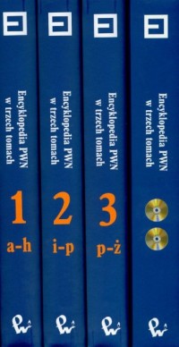 Encyklopedia PWN w trzech tomach - okładka książki