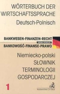 Niemiecko-polski słownik terminologii - okładka książki