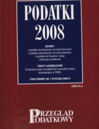 Podatki 2008 - okładka książki