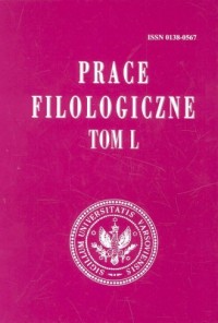 Prace filologiczne Tom L - okładka książki