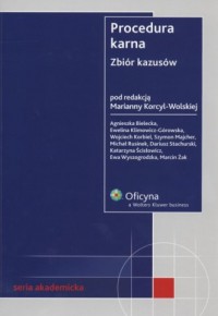 Procedura karna Zbiór kazusów - okładka książki