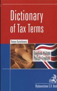 Słownik terminologii podatkowej - okładka podręcznika