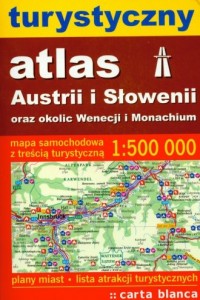Turystyczny atlas Austrii i Słowenii - okładka książki
