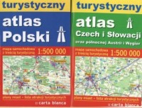 Turystyczny atlas Czech i Słowacji - okładka książki
