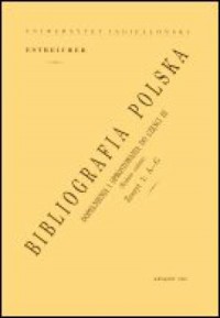Bibliografia Polska. Dopełnienia - okładka książki