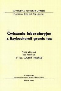 Ćwiczenia laboratoryjne z fizykochemii - okładka książki