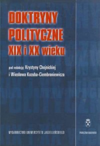 Doktryny polityczne XIX i XX wieku - okładka książki