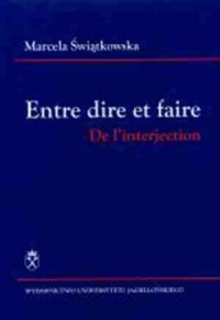 Entre dire et faire de linterject - okładka książki