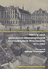 Historia nauk geologicznych na - okładka książki