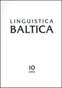 Linguistica Baltica 10/2002 - okładka książki