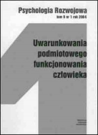 Psychologia Rozwojowa. Tom 9 nr - okładka książki