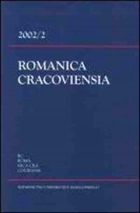 Romanica Cracoviensia 2002/2 - okładka książki