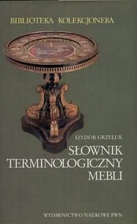 Słownik terminologiczny mebli - okładka książki
