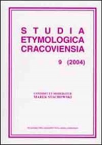 Studia Etymologica Cracoviensia - okładka książki
