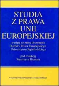 Studia z prawa Unii Europejskiej. - okładka książki