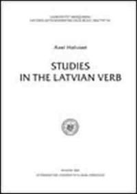Studies in the Latvian Verb - okładka książki