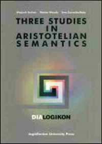 Three Studies in Aristotelian Semantics. - okładka książki