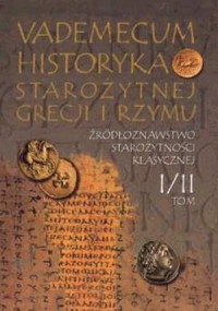 Vademecum historyka starożytnej - okładka książki