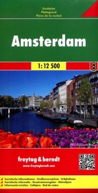 Amsterdam plan miasta (skala 1: - okładka książki