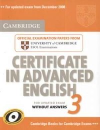 Cambridge Certificate in Advanced - okładka podręcznika