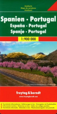 Hiszpania, Portugalia mapa drogowa - okładka książki