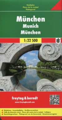 Minchen Munich mapa (skala 1:22 - okładka książki