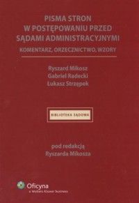 Pisma stron w postępowaniu przed - okładka książki