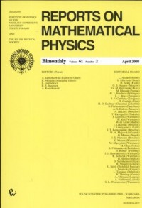 Reports on Mathematical Physics - okładka książki