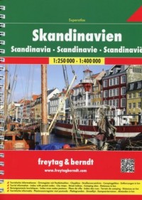 Skandinavien atlas samochodowy - okładka książki