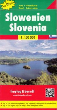 Slowenien Slovenija mapa (skala - okładka książki