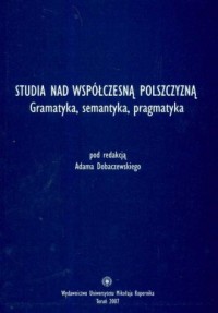 Studia nad współczesną polszczyzną - okładka książki
