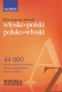 Kieszonkowy słownik włosko-polski - okładka książki