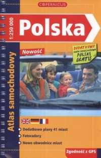 Polska. Atlas samochodowy (+ mała - okładka książki