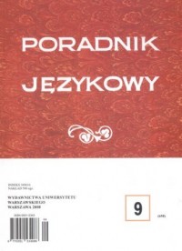 Poradnik językowy 9/2008 - okładka książki