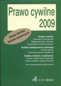 Prawo cywilne 2009 - okładka książki