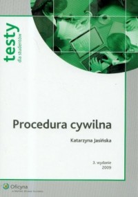 Procedura cywilna. Testy dla studentów. - okładka książki